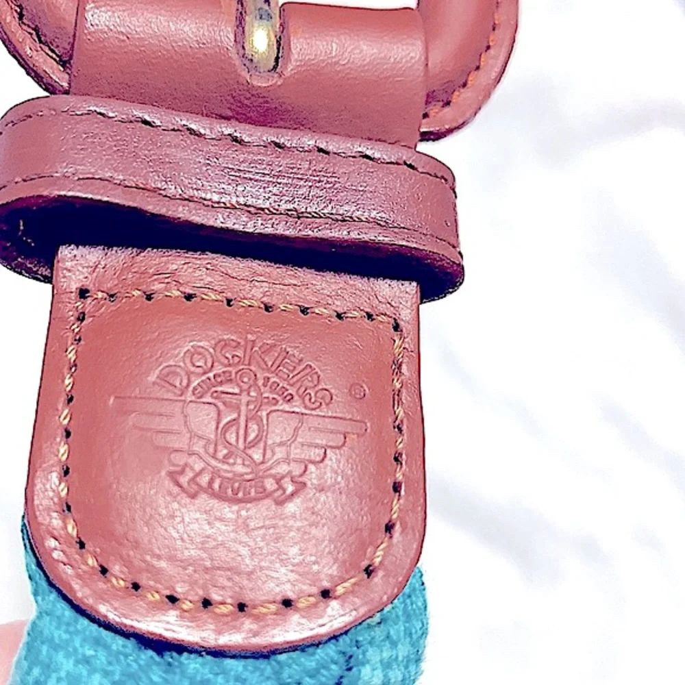 Really Cute »—» DOCKER’S «—« || No.1651 ||Teal Braided Rope Belt •M || 27”~31”•